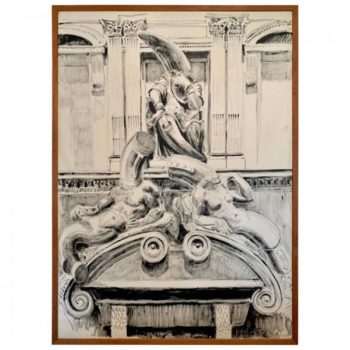 Pier Gustafson Original Pen Series for Boston Pen Fair Wall Art