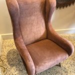 Marco Zanuso Senior Armchairs for Arflex in Opaque Rose Suede Leather, Pair