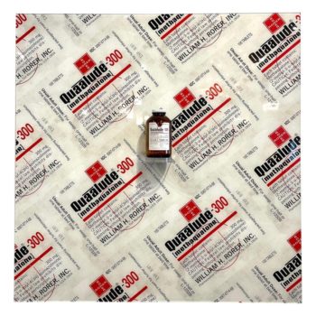 Vintage Pop Art Acrylic "Quaaludes" W/ Faux Pills Jar