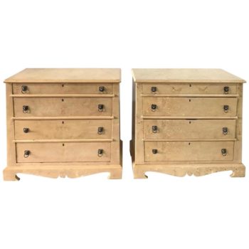 Pair of Trapezoid Cabinets by Quigley