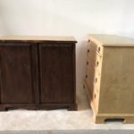 Pair of Trapezoid Cabinets by Quigley