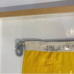 Framed WW II Nautical Signal Flag 'Yellow & Blue'