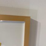 Framed WW II Nautical Signal Flag 'Yellow & Blue'