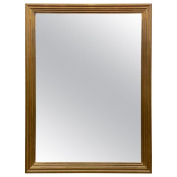 Antiqued Brass Clad English Mirror