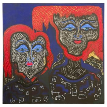 Original Sylvester Britton Painting, 2001 "Welcome to Our World"