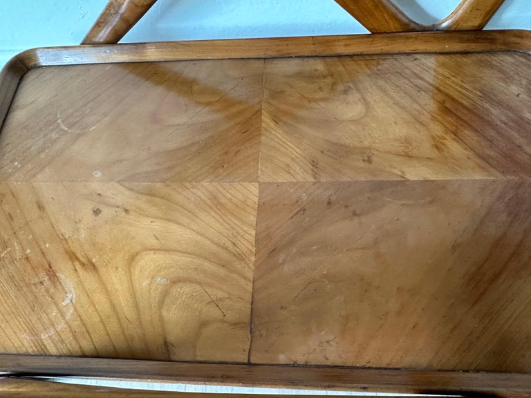 Vintage Walnut Cesare Lacca Tea Trolley Cart for Cassina
