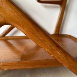 Vintage Walnut Cesare Lacca Tea Trolley Cart for Cassina