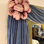 1930's Swedish Plaster Framed Mirror