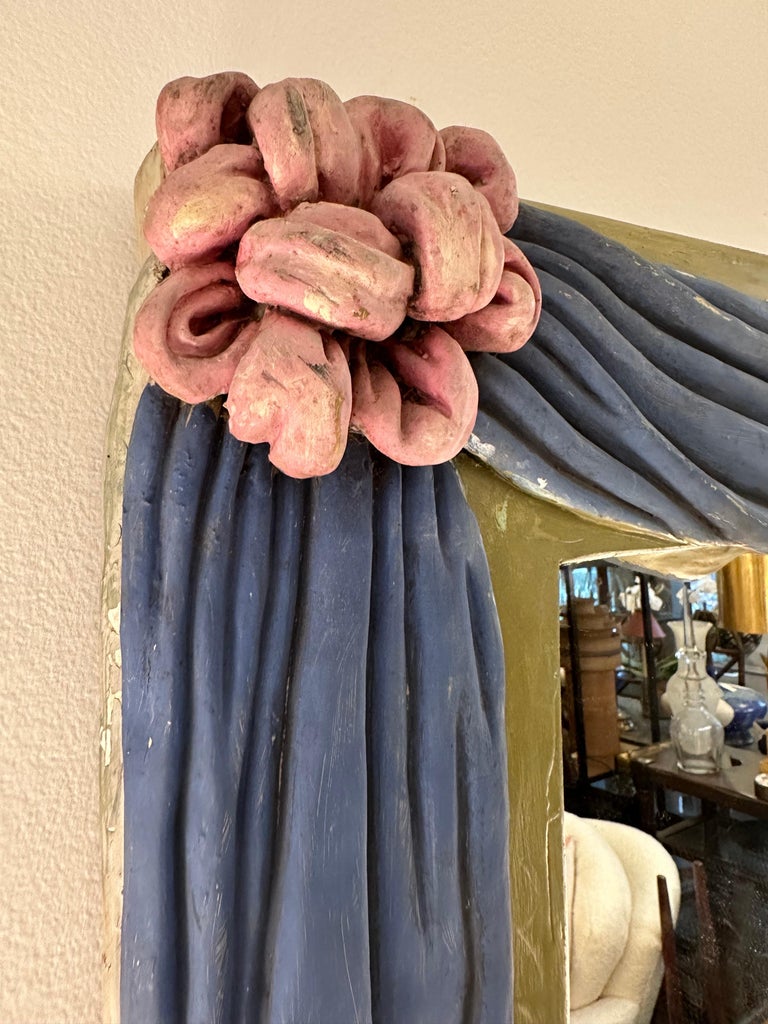 1930's Swedish Plaster Framed Mirror