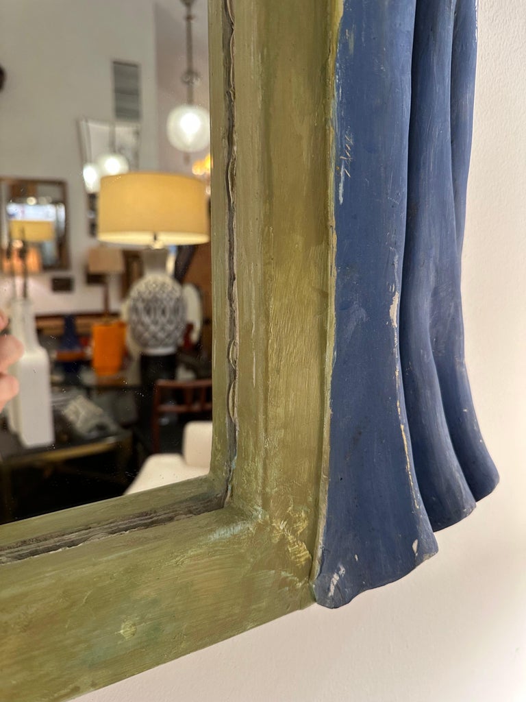 1930's Swedish Plaster Framed Mirror
