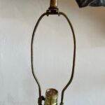 Turned Wood Lamps with Chess Pawn Design, Pair