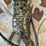 Curtis Jere Style Mixed-Metal Owl Wall Art/ Sculpture