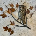 Curtis Jere Style Mixed-Metal Owl Wall Art/ Sculpture