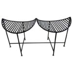 Sculptural Iron Eyelash Design Bench