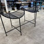 Sculptural Iron Eyelash Design Bench