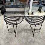 Sculptural Iron Eyelash Design Bench