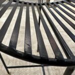 Sculptural Iron Eyelash Design Bench
