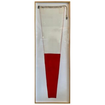 Authentic Nautical Signal Flag from 1940's Framed Professionally