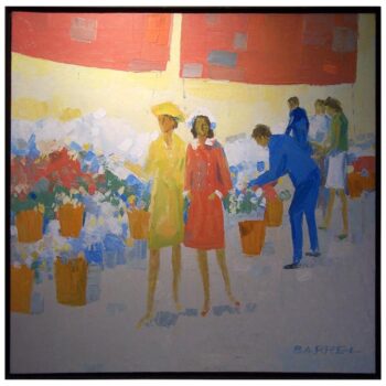 Oil on Canvas by W.R. Barrel 'Listed American Artist'