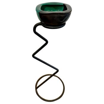 Georges Jouve and Mathieu Matégot Style Ceramic Standing Vide-Poche