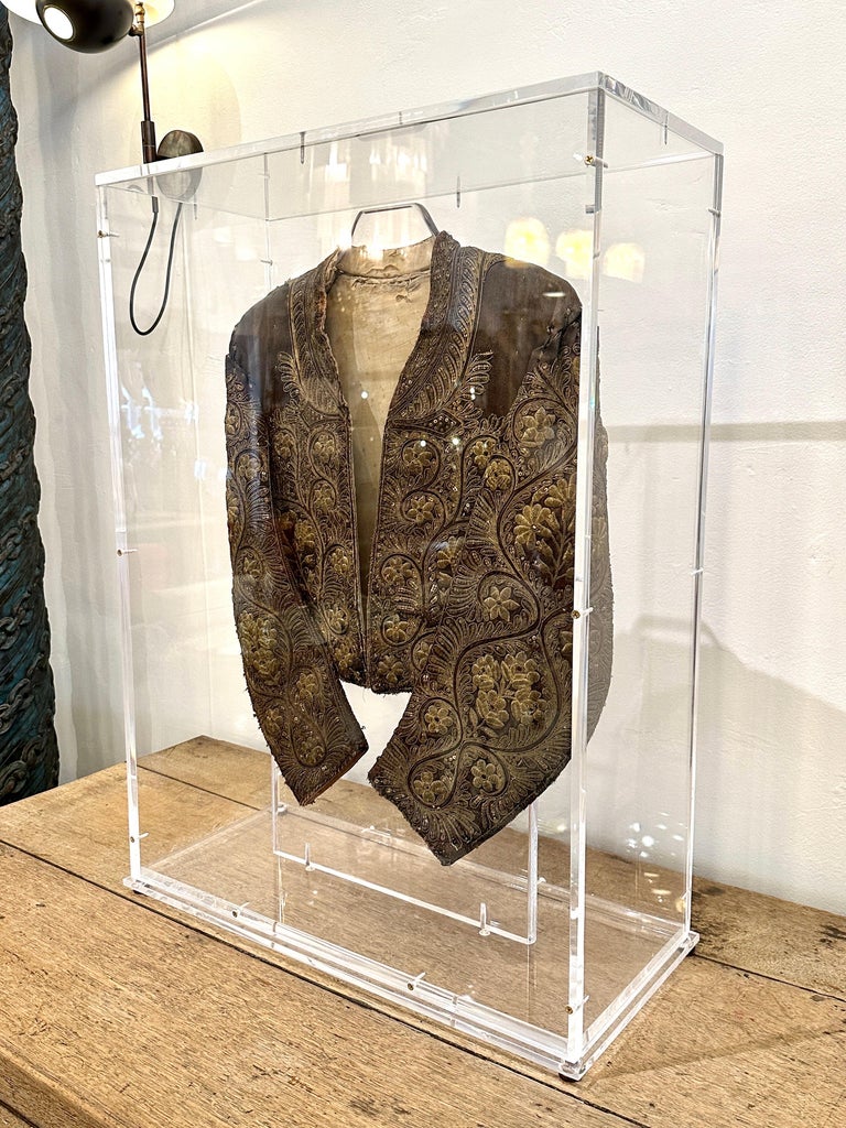 Antique Matador/ Bull Fighter's Jacket in Custom Acrylic Box, circa 1850s