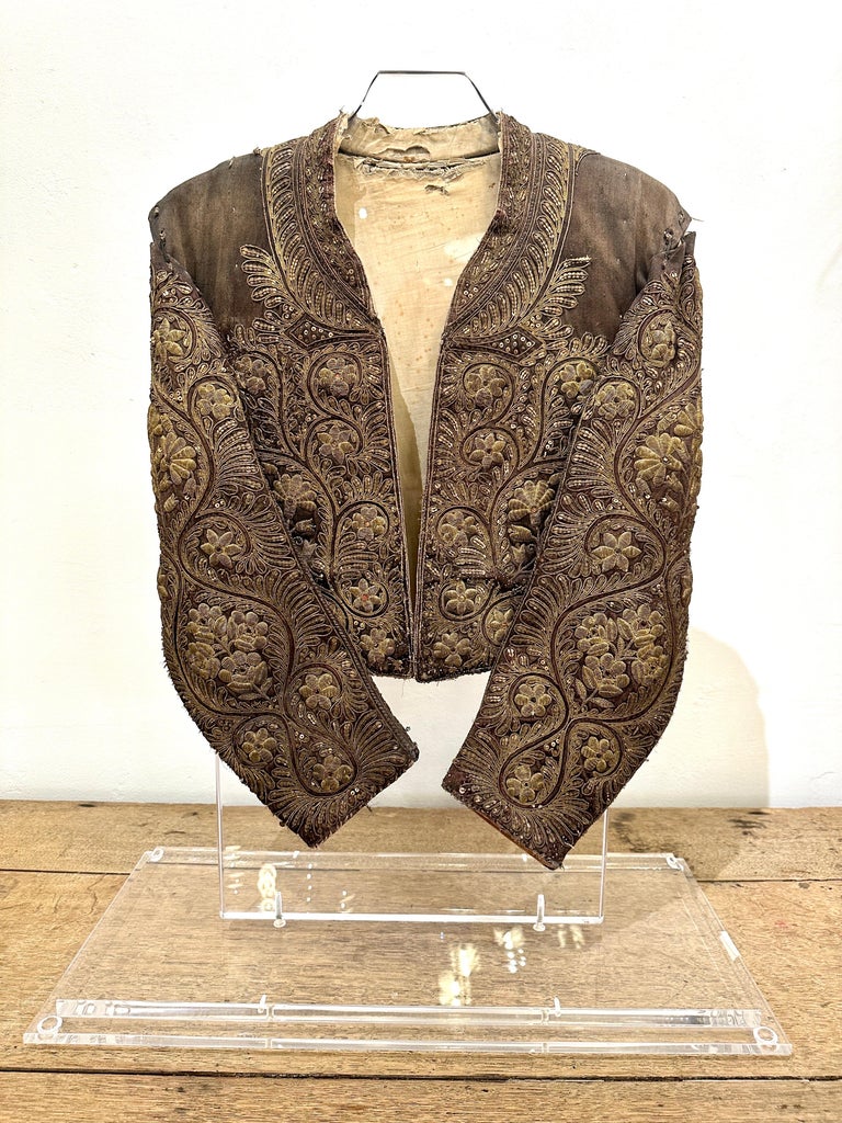 Antique Matador/ Bull Fighter's Jacket in Custom Acrylic Box, circa 1850s