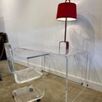 Chic Vintage Curved Lucite Desk