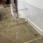 Chic Vintage Curved Lucite Desk