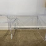 Chic Vintage Curved Lucite Desk