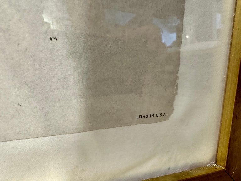 Framed Marilyn Monroe Lithograph 1976