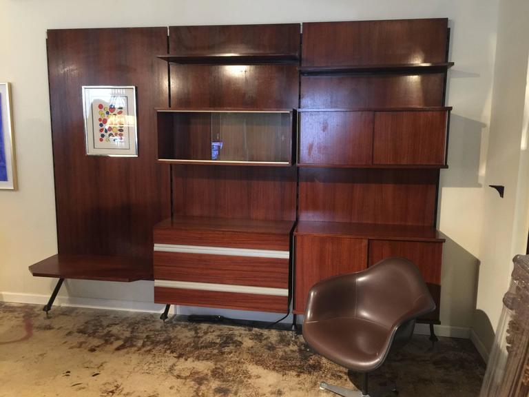 Urio Three-Section Bookcase by Ico Parisi for MIM, Roma