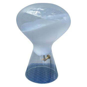 Vintage Cenedese Amorphic Murano Glass Light Fixture