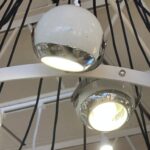 Extremely Rare Stilnovo Articulating Globe 18-Light Chandelier