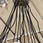 Extremely Rare Stilnovo Articulating Globe 18-Light Chandelier