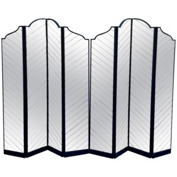 Two Majestic Hollywood Regency Mirrored Screens/ Dividers, Sold Individually