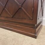 Long French Mid-Century Lattice Front Sideboard/ Cabinet