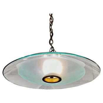 Max Ingrand for Fontana Arte Rare Domed Flush Mount Ceiling Light