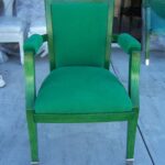 Jade Green Deco Chairs by G. Darbois-Gaudin - Set of 4