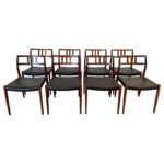 Model 79 Rosewood Chairs by Niels O. Møller for J.L. Møllers Møbelfabrik