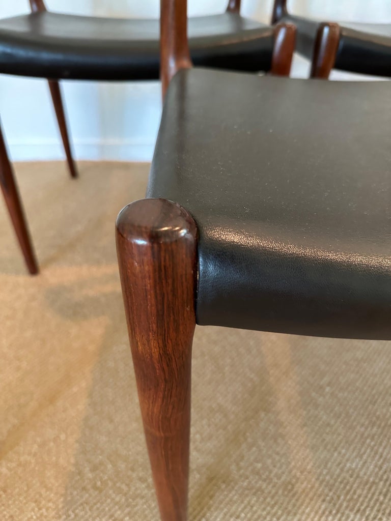 Model 79 Rosewood Chairs by Niels O. Møller for J.L. Møllers Møbelfabrik
