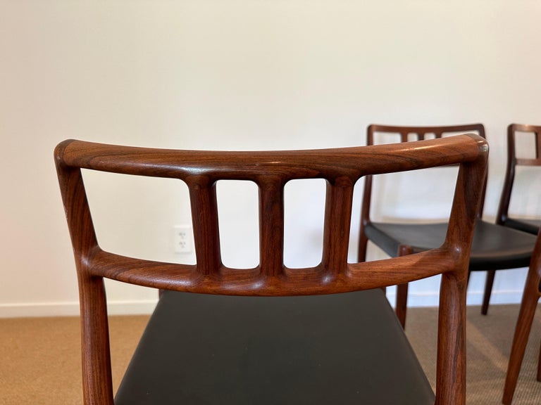 Model 79 Rosewood Chairs by Niels O. Møller for J.L. Møllers Møbelfabrik