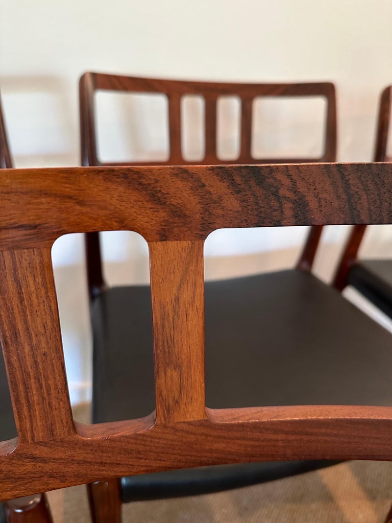 Model 79 Rosewood Chairs by Niels O. Møller for J.L. Møllers Møbelfabrik