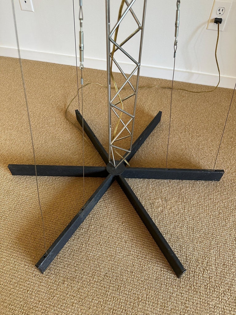 Extra Large Vintage Curtis Jeré Crane Floor Light