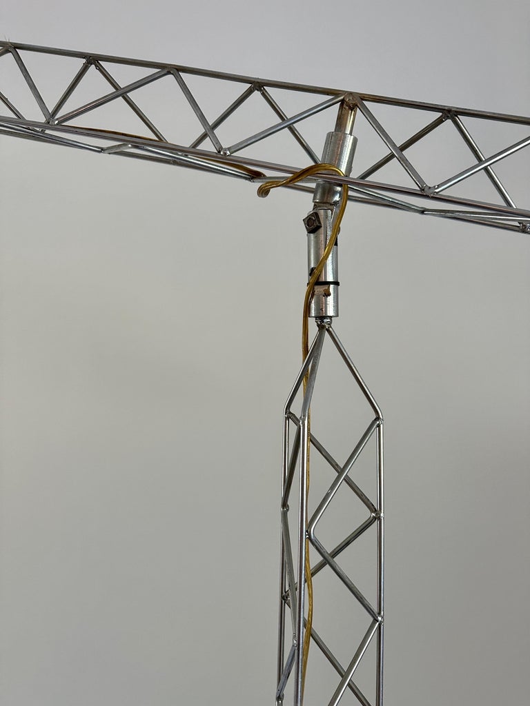 Extra Large Vintage Curtis Jeré Crane Floor Light