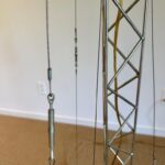 Extra Large Vintage Curtis Jeré Crane Floor Light