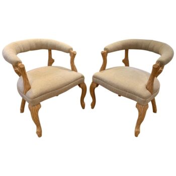 Pair of French Faux Bois Side-chairs