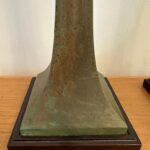 Pair of Stewart Ross James Verdigris Bronze Table Lamps for Hansen