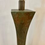 Pair of Stewart Ross James Verdigris Bronze Table Lamps for Hansen