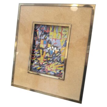 Rare Goatskin Picture Frame by Aldo Tura For Sale  1 of 10   Rare Goatskin Picture Frame by Aldo Tura