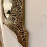 Exquisite Brutal Hammered Bronze Wall Mirror